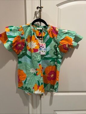 Maude Vivante Wren top in Floral Pops